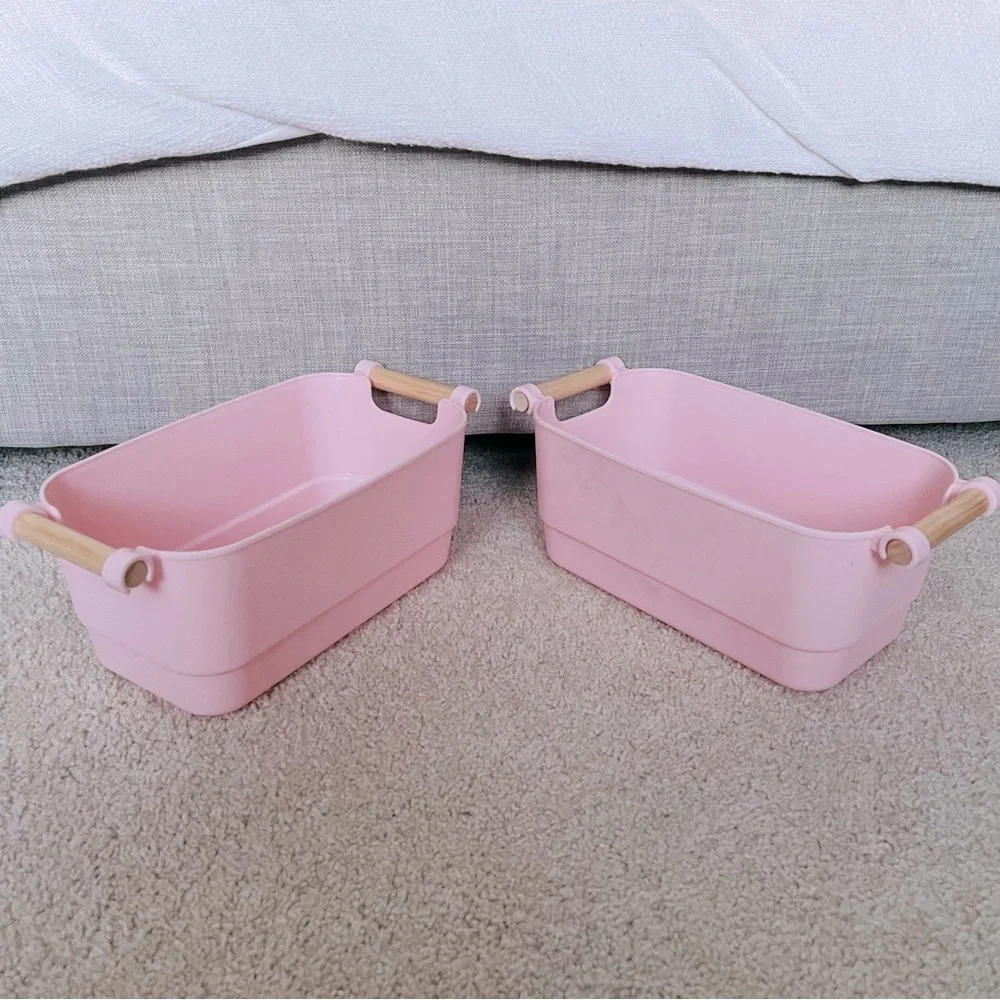🌹 Cute Pink Storage Containers